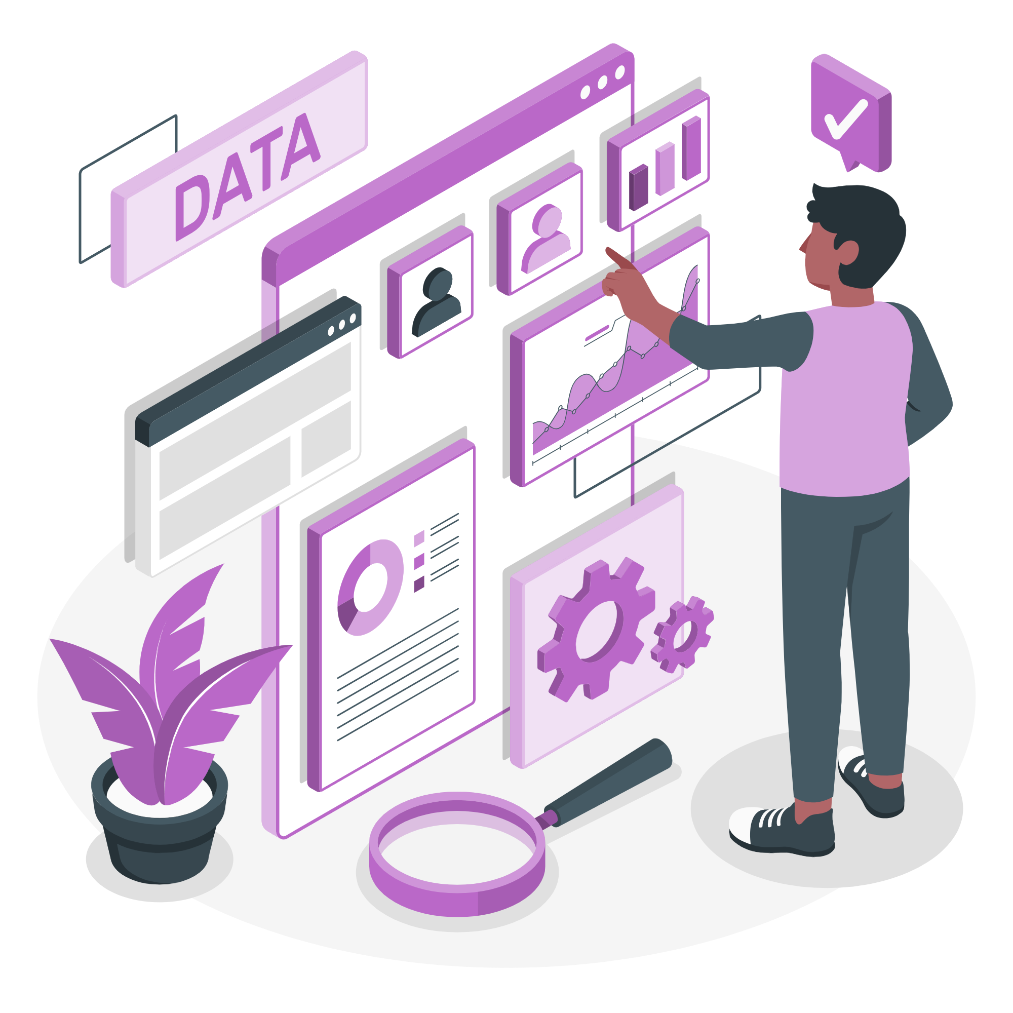 Gen AI Office Illustration